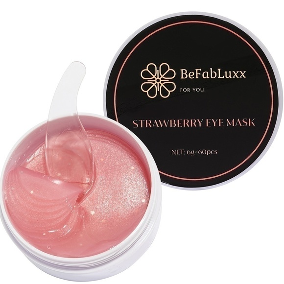 Under Eye Mask, Gel Pad (60pcs)Strawberry Antioxidants, Hyaluronic Acid patch, - Picture 5 of 9